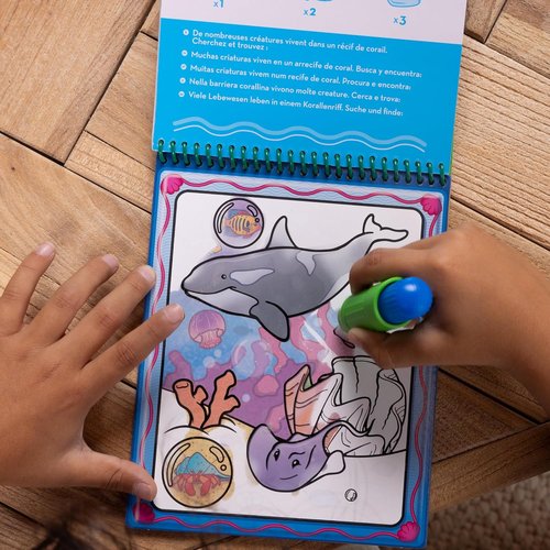 Melissa & Doug Water Wow! Mess-Free Coloring Book - Reusable Activity Pad for Kids Ages 3+ | Animal Theme