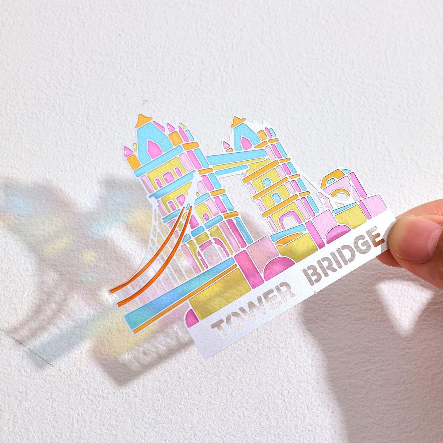 Tower Bridge Metal Bookmarks - Transparent Design for Aesthetic Reading | Perfect Gift for Book Lovers