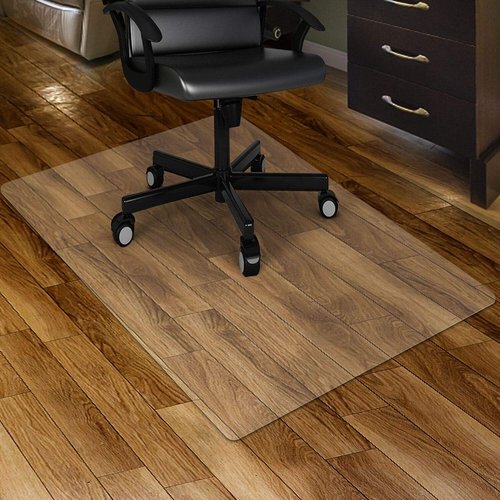 Kuyal Chair Mat - Durable Hardwood Floor Protection for Rolling Chairs | 46 x 46 Inches, Non-Studded