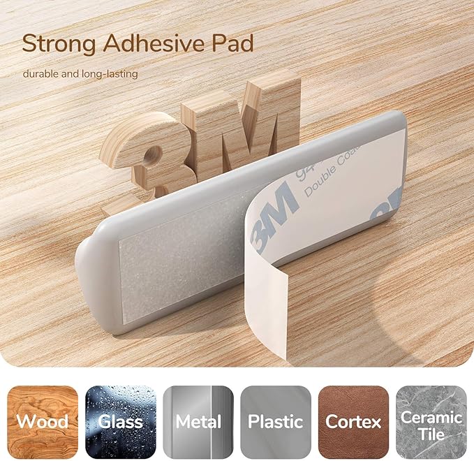 Syncwire Cable Clips, 5 Pack Gray Cord Organizer Cable Management Self Adhesive Cable Holder for Organizing Cable Cords, Ideal for Home, Office, Cubicle, Car, Nightstand, Desk Accessories