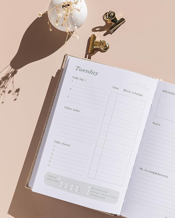 The ADHD Planner for Adults - Undated Daily & Weekly ADHD Journal for Disorganized People, 90 Days - Habit Tracker, Record Emotions & Mood - Academic Goals - Structure & Focus for Adults Brains