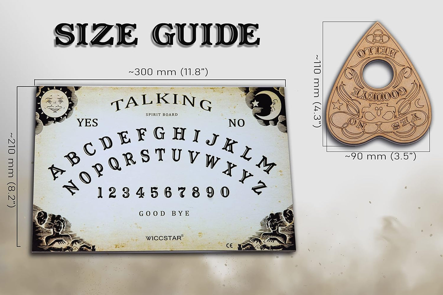 Spirit Board Game - A4 Size for Ghost Hunting | Engage in Paranormal Adventures