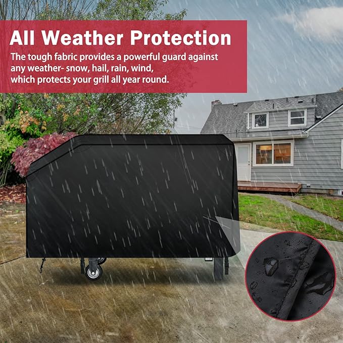 iCOVER 28 inch Griddle Cover for Blackstone,Waterproof Lightweight Polyester Flat Top BBQ Covers for 28" Outdoor Cooking Gas Grill Griddles with One Side Shelf