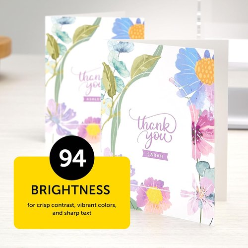 Astrobrights Premium White Cardstock - 110 lb, 94 Brightness, 200 Sheets | 8.5" x 11" Heavyweight for Invitations & Crafts