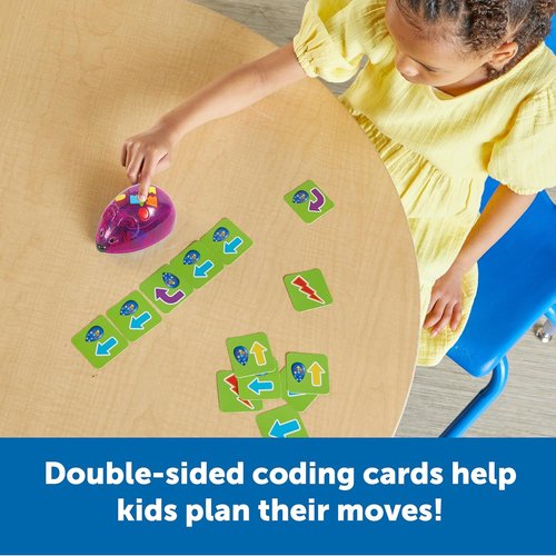 Learning Resources Rechargeable Code & Go Robot Mouse - Interactive STEM Coding Toy for Kids Ages 4+