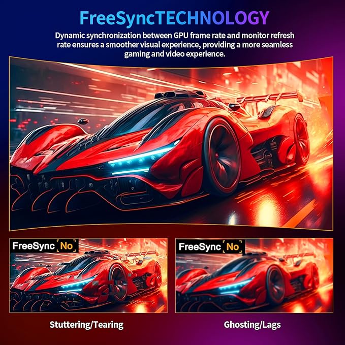 ZZA 27" Curved Gaming Monitor, Full HD(1920x1080P) VA Panel 1800R Computer Monitor,200HZ CP Screen,100% sRGB,3Sides Frameless, Flicker-Less,Blue Light Filter, for Office & Gaming