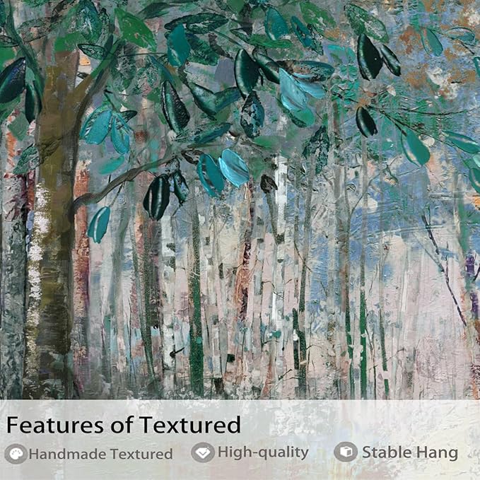 Ardemy Tree Canvas Wall Art Forest Pictures Wall Decor Nature Painting Abstract Wall Art for Living Room Artwork Bedroom kitchen Dining Room Home Office, 40"x20"
