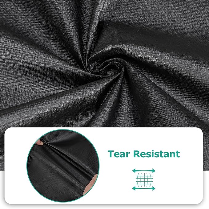 SunPatio Outdoor Waterproof Pellet Grill Cover Compatible with Traeger 34 Series Wood Pellet Grill and Smoker, Texas and More Full Length BBQ Barbecue Cover, All Weather Protection, Black