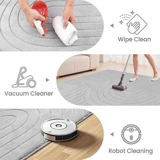 Sour Lemon 10x14 Area Rugs for Living Room, Soft Large Area Rug Indoor Modern Carpet for Bedroom，Machine Washable Area Rug Non-Slip Rug Carpet for Kids Home Dorm Under Dining Table Office Decor
