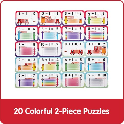 Hand2Mind Numberblocks Puzzle Set - Engaging Addition & Subtraction Math Games for Kids | Educational Toddler Activity