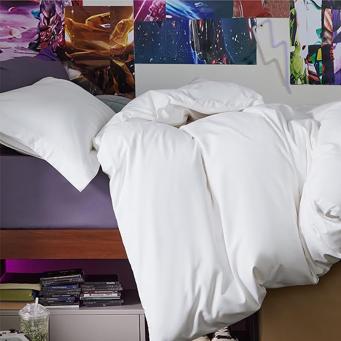 Bedsure Duvet Cover Twin/Twin XL Size - Only Includes 1 Duvet Cover (68"x90"), Hotel Luxury Soft Double Brushed All Season Bedding for Kids & Adults, Zipper Closure, NO Comforter, White