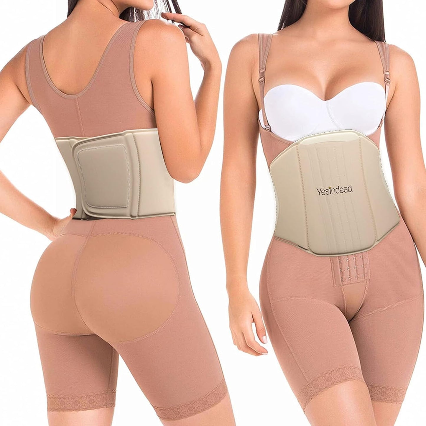 YESINDEED 360 Compression Ab Lipo Board - Post-Surgery Foam for Tummy Tuck | Abdominal Support