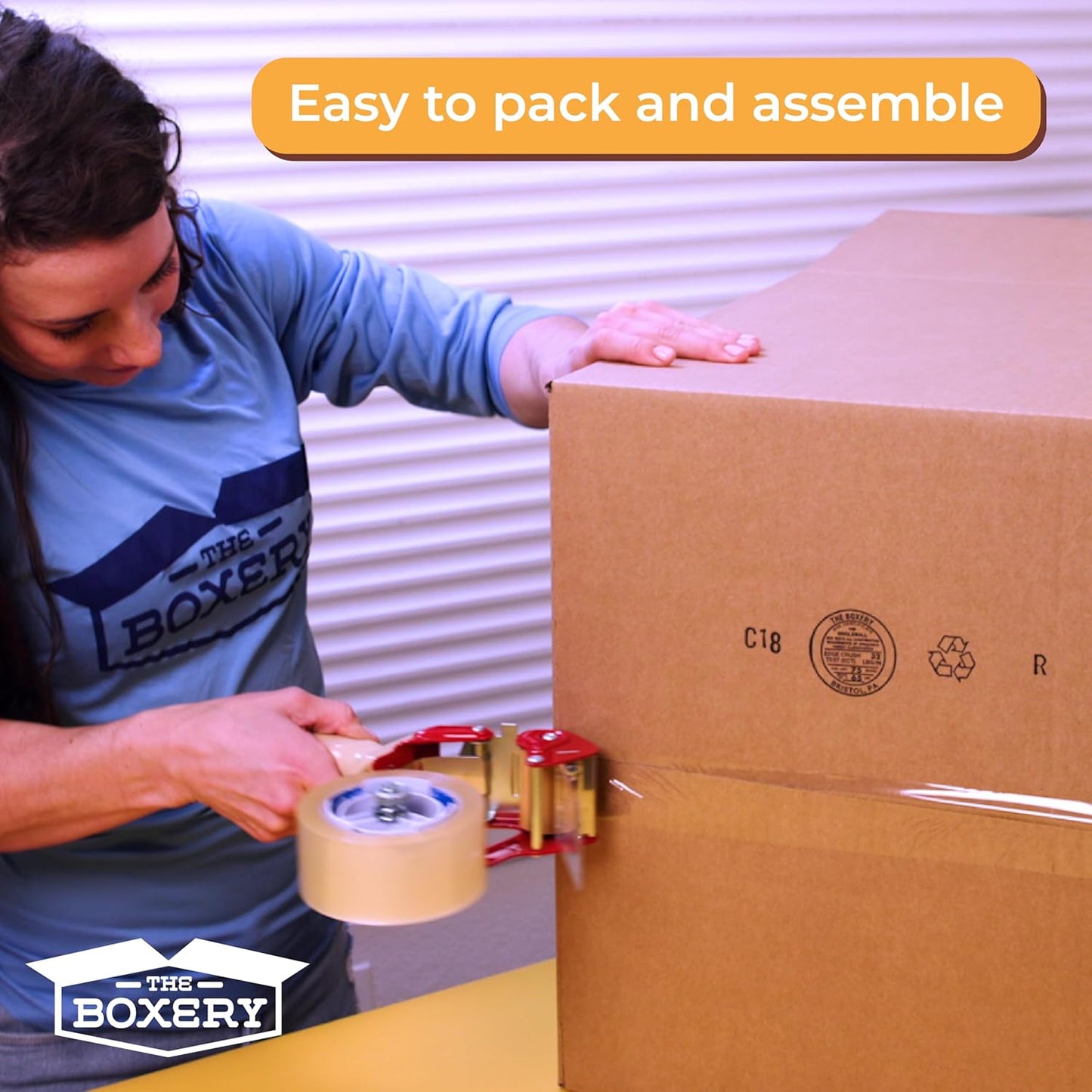 The Boxery 12"x12"x12" Brown Kraft Corrugated Shipping Boxes | 25-Pack - Durable, Eco-Friendly & Recyclable