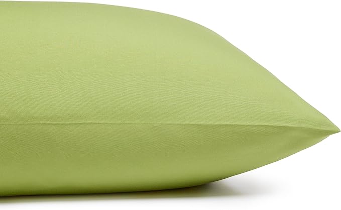 Amazon Basics Lightweight Microfiber 4-Piece Bed Sheet Set, Oliver Light, Solid, Queen