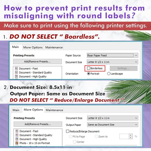 Koala 2-Inch Round Labels - Glossy Waterproof Printable Circle Stickers for Inkjet & Laser Printers | 240 Pack