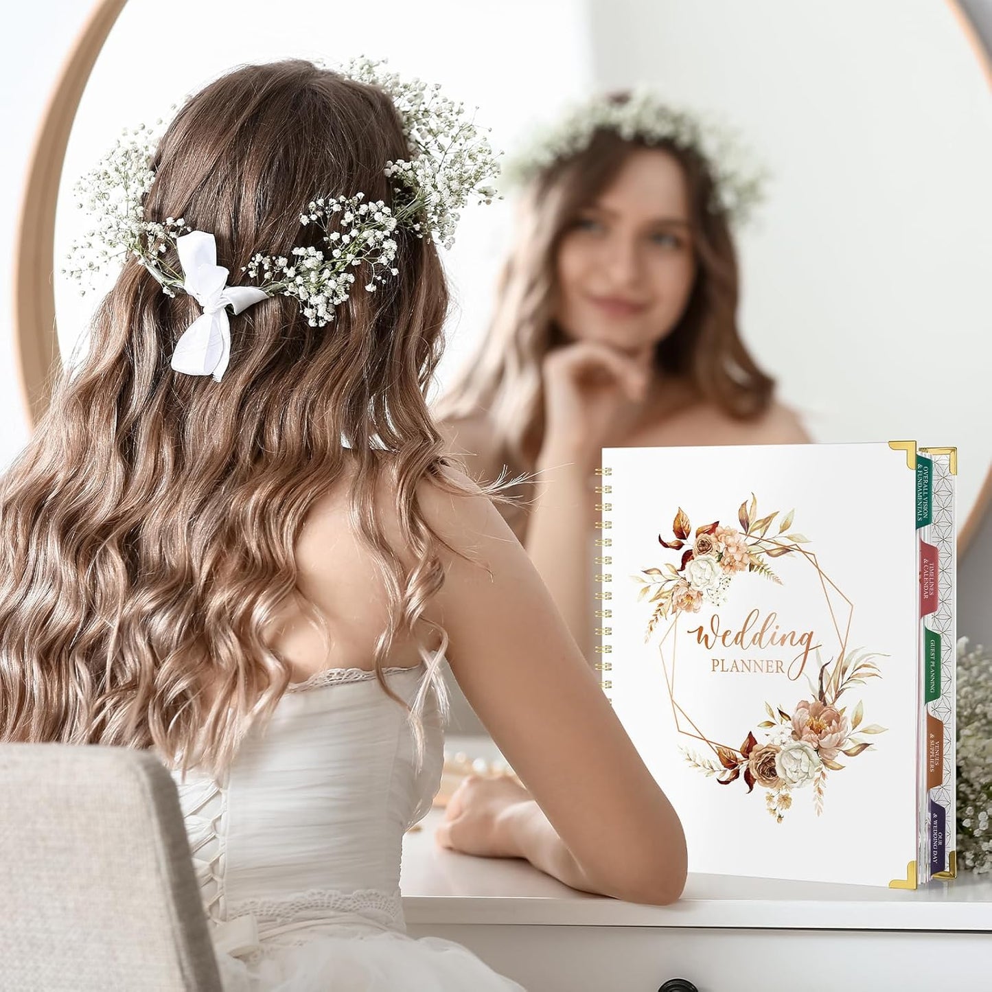 Wedding Planner Book by [Brand Name] - Elegant Organizer with Tabbed Sections, 8.5" x 11", Hardcover