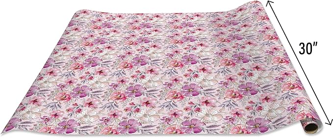 Jillson Roberts Gift Wrap, Fabulous Floral (8 Rolls 5 feet x 30 inches)