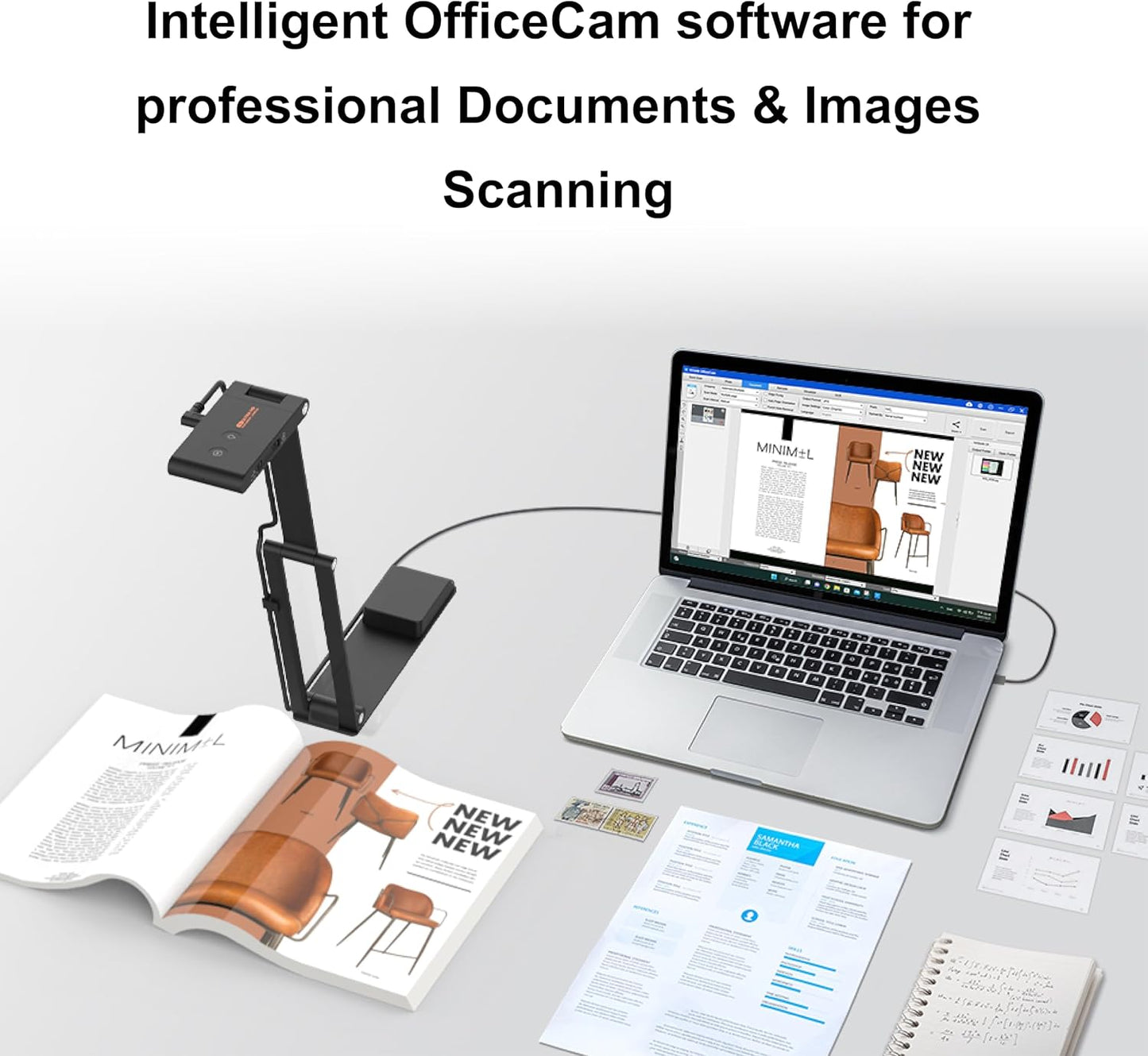 VIISAN VS13AM 13MP Document Camera - Ultra-Close Macro Lens for 4K Detail | Ideal for Inspections & Teaching