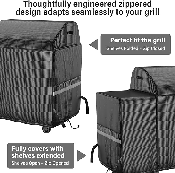 Grill Cover for Traeger Woodridge Pro & Elite, Compatible with BAC776 Full-Length All Weather Grill Cover – Waterproof Traeger Woodridge Pro Cover Accessories