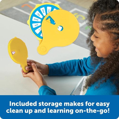 Learning Resources Sight Words Quiz Wheel - Engaging Reading Game for Kids Ages 5+ | 16 Flash Cards