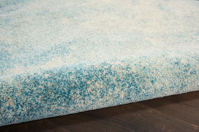 Nourison Home Passion Navy/Light Blue 8' x 10' Area-Rug, Modern, Abstract, Easy-Cleaning, Non Shedding, Bed Room, Living Room, Dining Room, Kitchen (8x10)