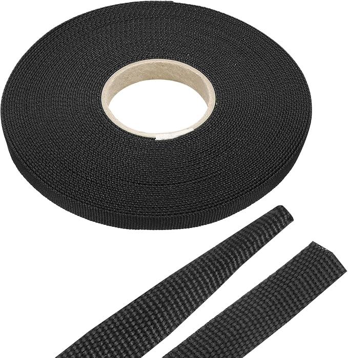 MECCANIXITY Braided Cable Sleeves Heat Shrinkable Fabric Sleeving, 5/16" 60ft Black 2:1 Ratio Heat Shrinkable Cord Protector for Harness Cable, Network Cable Protection, Cable Management