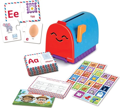 Learning Resources Alphabet Learning Mailbox - Montessori ABC Letter Tracing & Writing Practice Toy for Preschoolers
