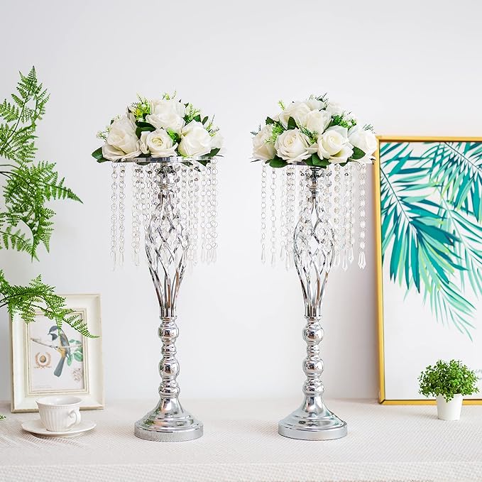 Flower Centerpieces for Wedding Tables: Wedding Table Decorations White Flower Balls Centerpieces for Engagement Cerebration Party Center Pieces 6 Packs