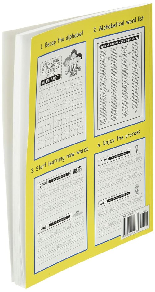 200 Must Know Sight Words Workbook by [Brand Name] - Learn, Trace & Practice Essential Words | Ages 5-8