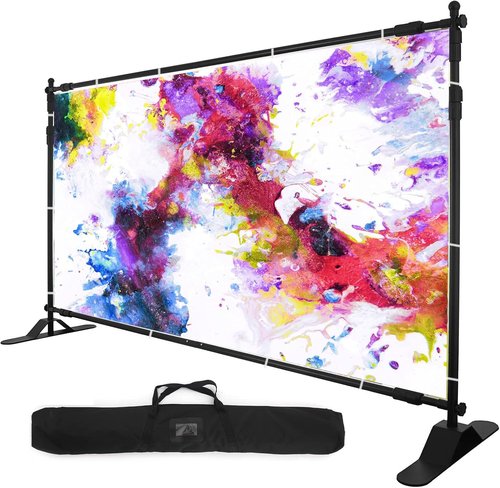 Adjustable Backdrop Banner Stand by [Brand Name] - 10x8 Ft Portable Display for Weddings & Events | Includes Carrying Bag