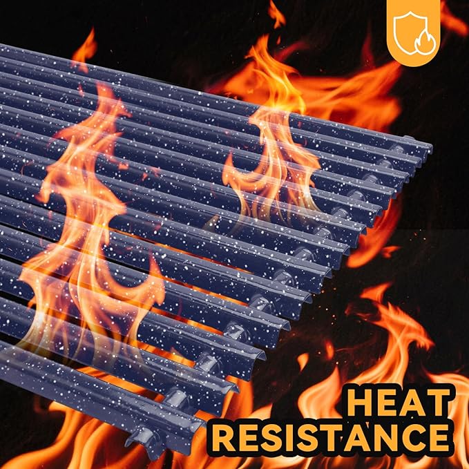 17.4 x 11.9 Inch Grill Grate for Weber Spirit E-310/ E-320/ E330, Spirit 700, Genesis Silver B/C, Genesis Gold B/C, Genesis Platinum B/C, Genesis 1000-3500, 7525 Grill Grates, 2 PCS, Porcelain Steel