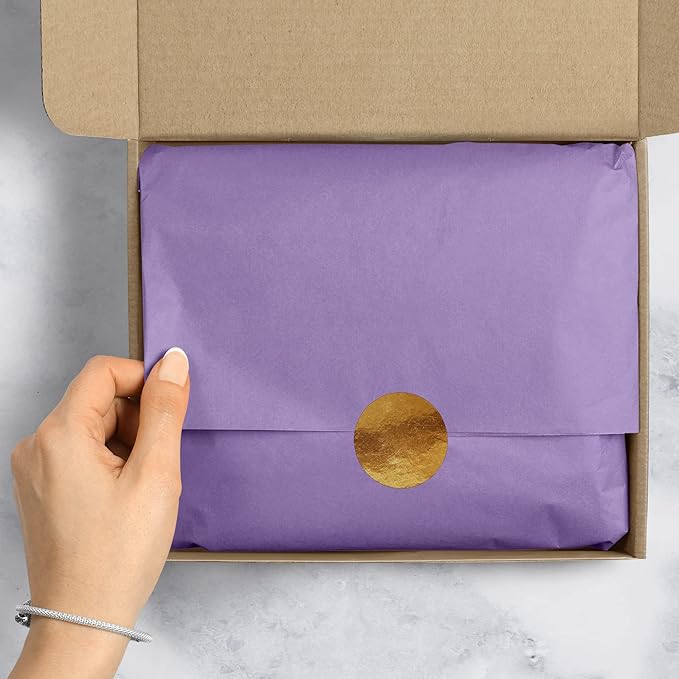 Jillson Roberts Bulk 20 x 30 Inches Recycled Tissue, Lavender, 480 Unfolded Sheets (BFT04)