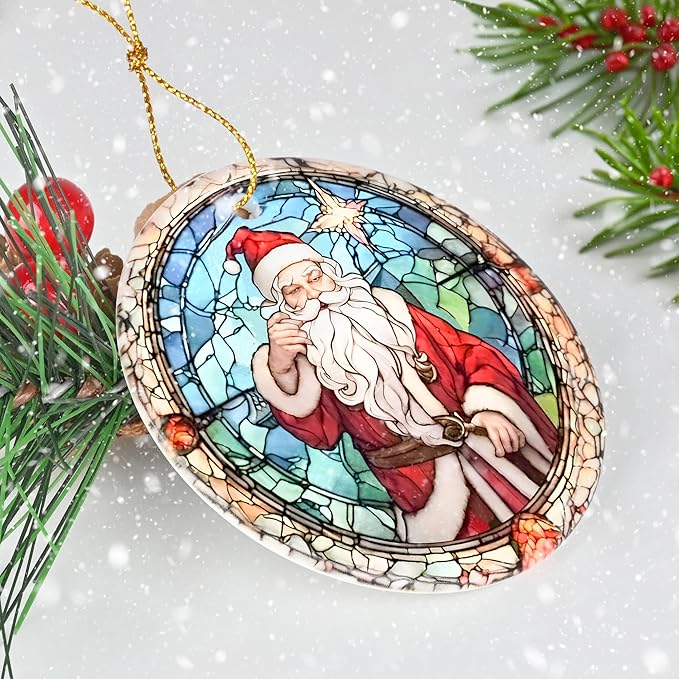 Christmas Ornament, Jocidea Christmas Decorations Santa Claus, Christmas Tree Ornaments, Holiday Decor and Xmas Gifts Ideas