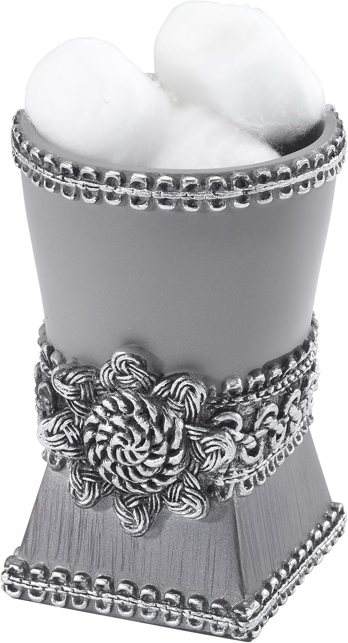 Avanti Linens Braided Medallion, Tumbler, Granite