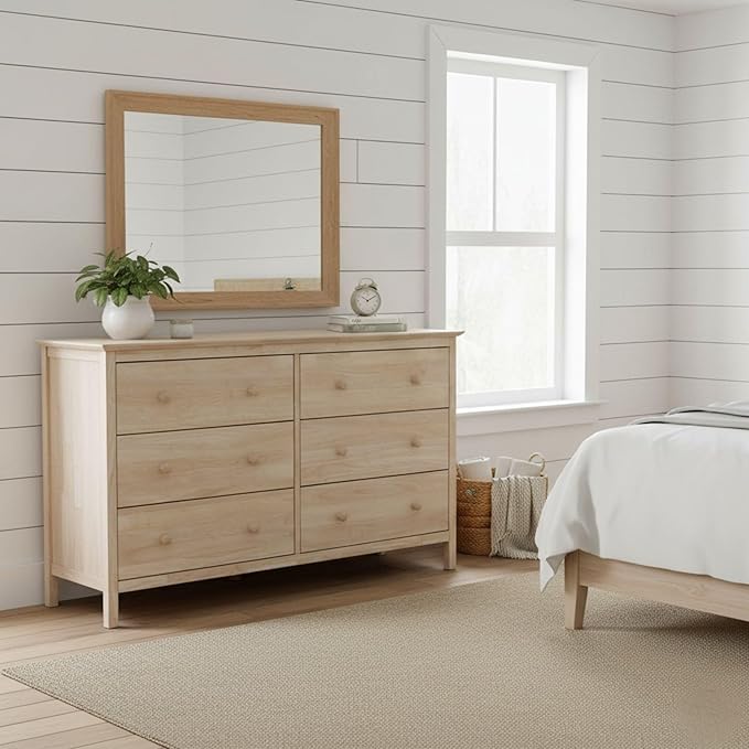 International Concepts Dresser with 6 Drawers, Unfinished