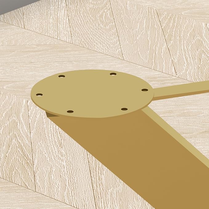 FUSHIAIPTC 30 Inch Metal Table Legs, Heavy Duty Desk Legs Holds 1000lbs Combinatorial Dining Table Legs for Wood, Glass, Marble Tabletop, Table Base Come in a Golden Ratio Design