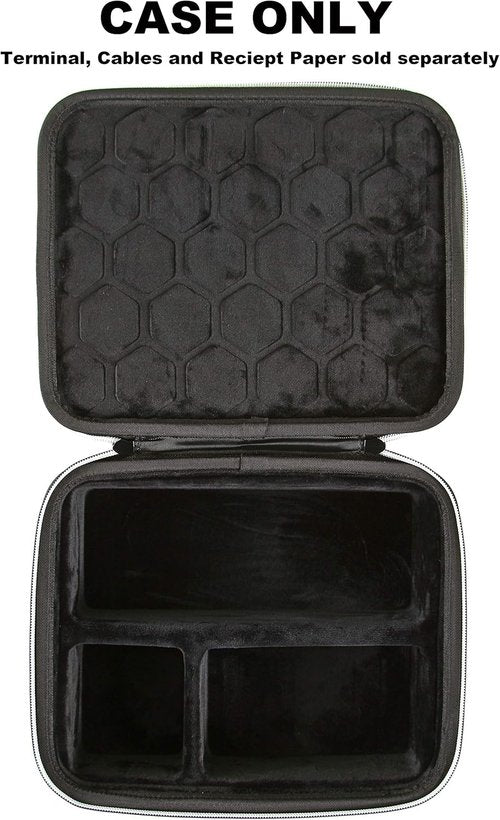 2TUFF Square Reader Case - Durable Travel Printer Carry Case for Square Terminal & 4 Card Rolls