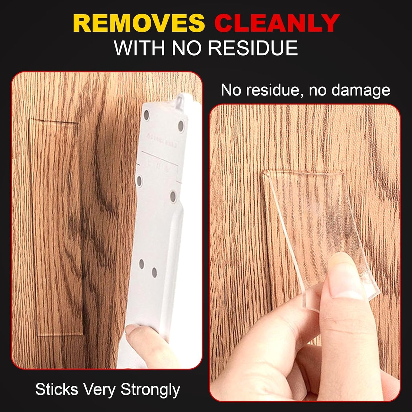 TAPEWELL Double Sided Heavy Duty Tape - Strong Adhesive Strips for Pictures & Carpets | 1.18” x 9.8 Ft