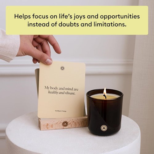 Intelligent Change Mindful Affirmations - 52 Positive Affirmation Cards with Display Stand | Daily Inspiration & Self-Care Gifts