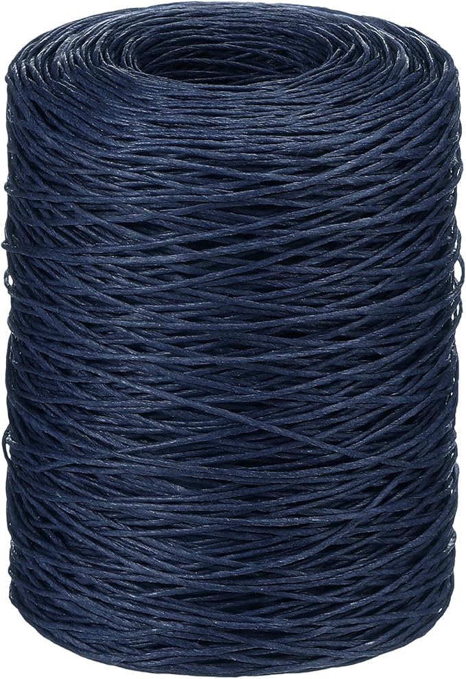 Syhood 673 Feet Floral Vine Bind Wire Rustic Wrapping Wire for Flower Bouquets(Dark Blue)