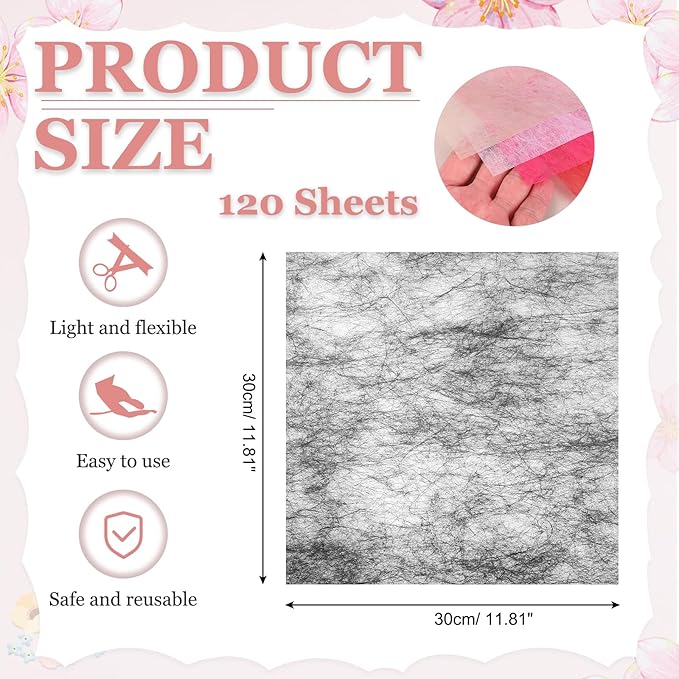 PATIKIL 11.8 inches Tissue Flower Wrapping Paper, 120 Sheets Waterproof Floral Bouquet Wraps Gift Packaging Tissue for Party Birthday Wedding Holiday Decorations Crafts, Black