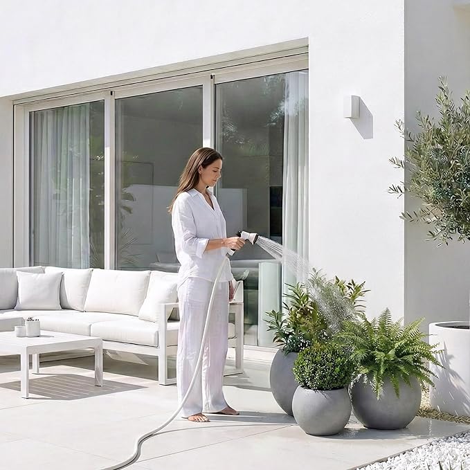 DTY Signature Mount Sherman Modern Indoor Outdoor Fiberstone Sphere Planter, Durable Round Garden Pot, Weather Resistant, Drainage Hole & Rubber Plug, Planter for Christmas Tree - Small, Gray