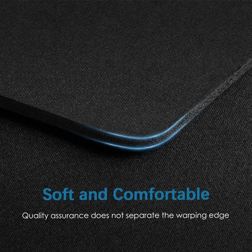 Premium Mouse Pad by [Brand Name] - Non-Slip Rubber Base for Office & Home | 12.6 x 10.8 Inches, Black