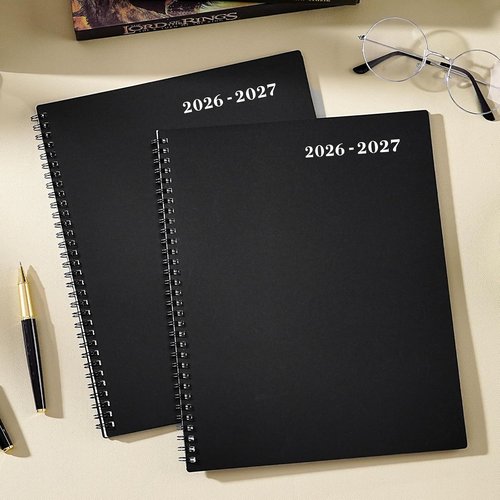 Monthly Planner 2026-2027 | 18-Month Calendar with Contacts & Passwords - 8.5" x 11", Colorful Tabs, Thick Paper