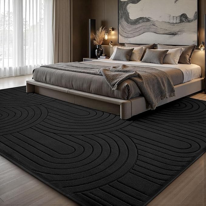 Sour Lemon 6x9 Area Rugs for Living Room,Soft Large Area Rug Modern Annualrings Rugs Machine Washable Area Rug,Non-Slip Rug Carpet for Bedroom Under Dining Table Home Office Decor