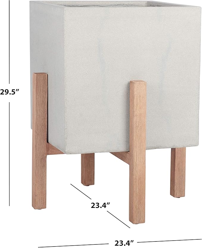 SAFAVIEH Outdoor Collection Anston Concrete Planter