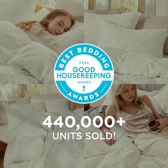 Bedsure Boho Duvet Cover Queen Size - Terracotta Breathable & Soft Boho Bedding, Machine Washable Comforter Cover for All Seasons, Includes 1 Duvet Cover 90"x90" with 2 Pillow Shams & Zipper Closure