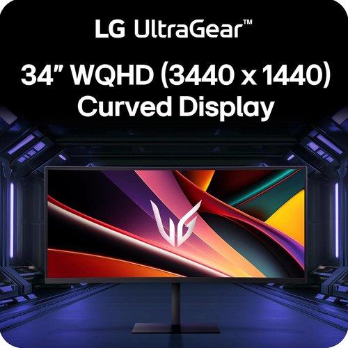 LG 34G630A-B Curved Gaming Monitor - 34-Inch WQHD (3440 x 1440), 240Hz, 1ms, FreeSync Premium, Black