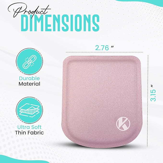 KOVEHN Ultra-Thin Laptop Wrist Rest Pads (Pastel Pink)