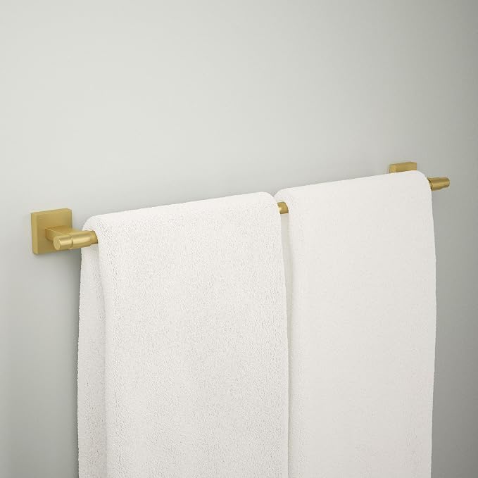 Franklin Brass Maxted (1-Pack) 24' Towel Rack for Bathroom, Modern Gold Bar Holder Wall Mounted Rod, Hardware | Accessories MAX24-MG